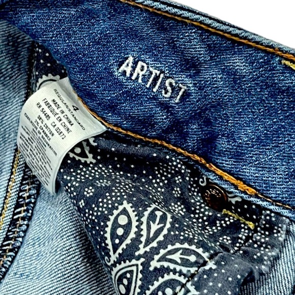 American Eagle Outfitters Jeans Size 4 Artist Stretch Blue in Color - Picture 6 of 6